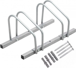 Univerzális kerékpártartó 2 biciklihez, fali és padlóra szerelhető (35–60 mm gumik)