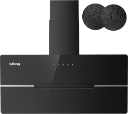 ISEASY TV5290D4-CC-I2 páraelszívó, ferde fekete, 90 cm