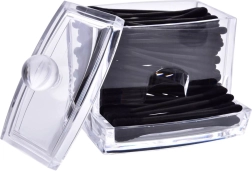 Elegáns átlátszó akril kozmetikai pálcikatartó adagoló