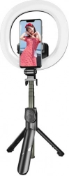 Puluz szelfibot és állvány LED fénygyűrűvel