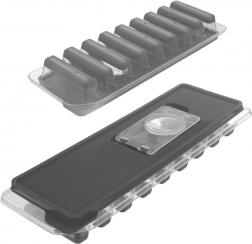 Szilikon jégkockaforma tetővel 26,5 × 9,5 cm