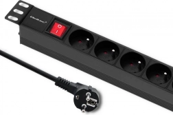 Rack áramellátó sín 1U Qoltec