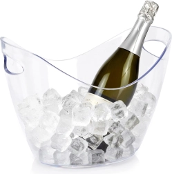 Átlátszó műanyag jégvödör 4 l