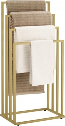 állványos törölközőszárító 4 karral – arany