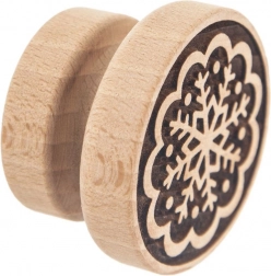 Faforgács sütipecsét hópehely mintával, 5,5 cm