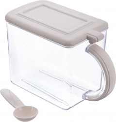 Konyhai szárazárutartó 1 l fedéllel és kanállal