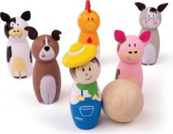 Fa tekebábuk farmás játék a Bigjigs Toys-tól