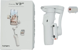 Hohem isteady v3 ultra fehér okostelefon-gimbal AI követéssel