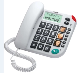 Zsinóros telefon KXT480 BB, fehér