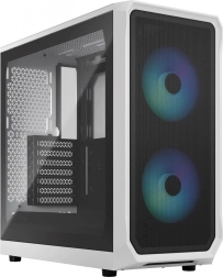 Fractal Design Focus 2 RGB fehér számítógépház áttetsző tónusú üveggel