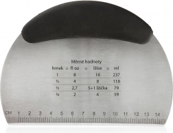 Rozsdamentes cukrász spatula és tésztavágó 16 cm