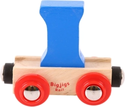 I betűs vagon fa Bigjigs Rail vasútpályához