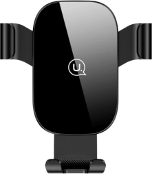 Gravitációs autós szellőzőrács tartó, fekete