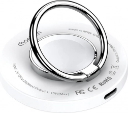 Choetech 2 az 1-ben vezeték nélküli töltő tartóval (fehér)