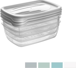 Élelmiszertároló dobozok fedéllel, 300 ml – 3 db