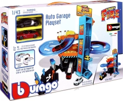 Bburago lejtős autógarázs lifttel 1:43