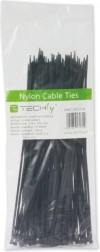 Nylon kábelkötegelők 200 × 2,5 mm, fekete (100 db)