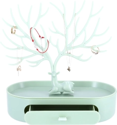 Agancsból készült ékszertartó – zöld