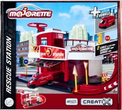 Majorette Creatix garázs mentőállomás járművel