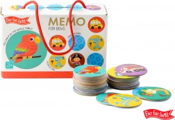 Far Far Land kerek memóriajáték fiúknak