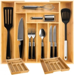 Bambusz kihúzható fiókrendező RUHHY