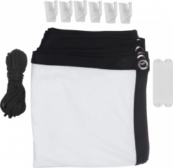 120 hüvelykes Maclean vetítővászon fekete kerettel