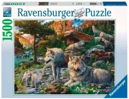 Puzzle 1500 darabos Tavaszi farkasok
