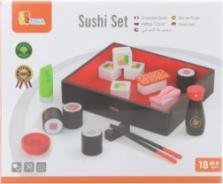 Fából készült sushi készlet gyerekeknek