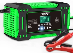 RENEW FORCE 12 V 6 A mikroprocesszoros autóakkumulátor-töltő