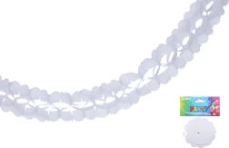 Fehér papírgirland 3,6 m