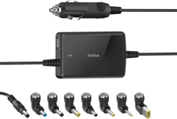 Univerzális autós adapter laptophoz 15–19 V, 70 W USB-vel