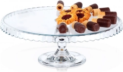 Üvegtortaállvány lábbal, 32 cm