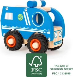 Small Foot fából készült rendőrautó