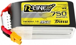 tattu r-line 750 mah 14,8 v 95c lipo akkumulátor 4s xt30 csatlakozóval