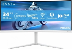 Ívelt 34" játékmonitor VA 180 Hz Ambiglow-val