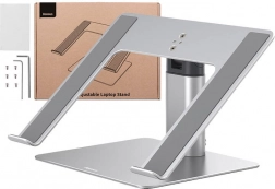 Állítható alumínium laptopállvány BASEUS 11–17,3" – ezüst