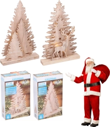 GRUNDIG karácsonyfa 25 cm, 10 LED fénnyel