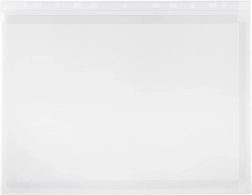 Átlátszó dokumentumtartó eurofüllel, PVC anyagból