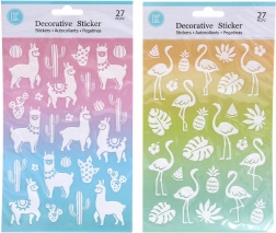 Csillámos matricák 14,6 x 25,5 cm