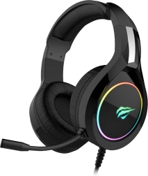Havit Gamenote gamer headset RGB világítással és 50 mm-es hangszórókkal