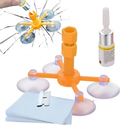 Szélvédőjavító készlet – gyantás megoldás repedésekhez és kőfelverődésekhez