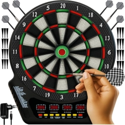 TRIZAND elektronikus darts tábla LCD-vel és darts készlettel