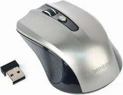 Vezeték nélküli optikai egér fekete-szürke