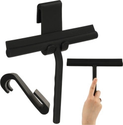 fekete szilikon törlőkés üveghez és zuhanyfülkékhez