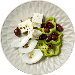 SOHO kerámia desszerttányér 20 cm, szürke