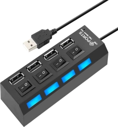 AK228A 4xUSB AKTÍV HUB KAPCSOLÓVAL