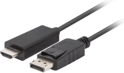 DisplayPort–HDMI kábel, 1 m, fekete