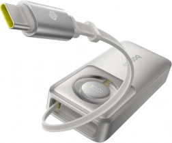 Baseus OS Free2Pull powerbank 10000 mAh 30 W beépített kábellel – szürke