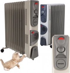 NIKURA 11 bordás olajos elektromos fűtőtest