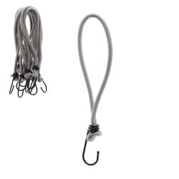 Rugalmas gumipók készlet kampókkal 25 cm, 6 mm átmérő (25 db)